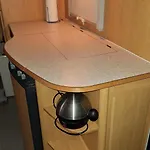Campingplatz Wohnwagen Mit Feststehendem Vorzelt Fehmarn